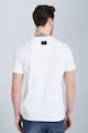 Jeremy Meeks Kerek nyakú organikuspamut póló logómintával férfi