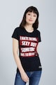 Jeremy Meeks Strasszköves organikuspamut tartalmú póló női