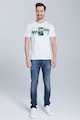 Jeremy Meeks Тениска от органичен памук с шарка на гърдите Мъже