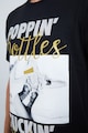 Jeremy Meeks Тениска от органичен памук с надписи Мъже
