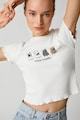 KOTON Къса тениска с щампа Жени