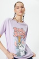 KOTON Памучна тениска с принт на Tom and Jerry Жени