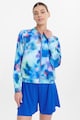 GreenPoint Cipzáros batikolt mintájú pulóver női