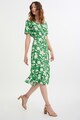 GreenPoint Rochie cu imprimeu floral si decolteu in V Femei