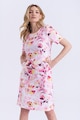 GreenPoint Lentartalmú virágmintás ruha női