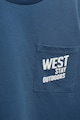 Mango Тениска West с овално деколте и джоб Момчета