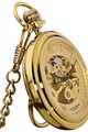 AKRIBOS XXIV Ceas placat cu aur de 14k, cu mecanism vizibil pe cadran Barbati