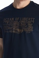 LC WAIKIKI Тениска с надпис и овално деколте Мъже