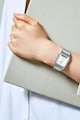 Casio Квадратен часовник от неръждаема стомана Жени