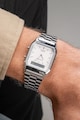 Casio Квадратен часовник от неръждаема стомана Жени