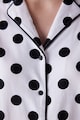 Penti Bluza de pijama din bumbac cu imprimeu cu buline Femei