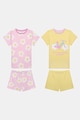 Penti Памучно горнище на пижама с къси ръкави и долнище на пижама, 2 части Момичета