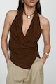 Mango Azores nyakba akasztós top aszimmetrikus alsó szegéllyel női