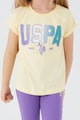 U.S. Polo Assn. Logós póló és rövidnadrág szett Lány