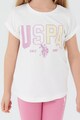 U.S. Polo Assn. Тениска с лого и шорти Момичета