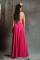 MIAU by Clara Rotescu Разкроена дълга рокля Acapulco с коприна Жени
