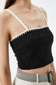 KOTON Horgolt crop top női