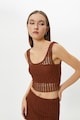 KOTON Pamuttartalmú crop top női