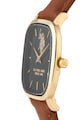 U.S. Polo Assn. Кварцов часовник с кожена каишка Жени
