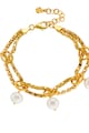 OXETTE Bratara placata cu aur de 18K si decorata cu perla de apa dulce Femei