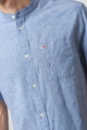 Tommy Jeans Риза с органичен памук и лен с ниска овална яка Мъже