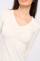 Timeout Дамска блуза в еднороден цвят,  Бяла Жени