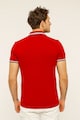 Red, White and Blue Памучна тениска Longer с яка Мъже