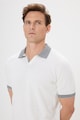 AC&Co Galléros póló kontrasztos csíkokkal férfi