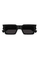 Saint Laurent Унисекс правоъгълни слънчеви очила с масивен дизайн Мъже