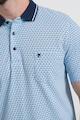 Pierre Cardin Памучна тениска с яка и десен Мъже