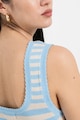 Vero Moda Fiji szögletes nyakú bordázott top női