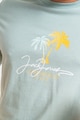 Jack & Jones Десенирана тениска с овално деколте и лого Мъже