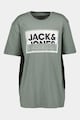 Jack & Jones Set de tricouri de bumbac cu decolteu la baza gatului si model 2 in 1 - 3 piese Barbati