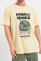 Jack & Jones Тениска Coconut с овално деколте и лого Мъже