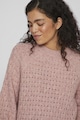 Vila Kerek nyakú perforált pulóver női