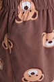 Trendyol Pijama cu pantaloni scurti si imprimeu cu ursi Femei