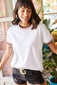 Olalook Памучна тениска с контрасти Жени
