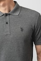 U.S. Polo Assn. U.S. Polo Assn, Слим памучна тениска с яка Мъже