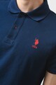 U.S. Polo Assn. U.S. Polo Assn, Памучна тениска по тялото с яка Мъже