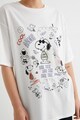 KOTON Памучна тениска с щампа Snoopy Жени