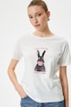 KOTON Tricou de bumbac cu imprimeu grafic Femei