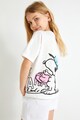 KOTON Памучна тениска с принт на Snoopy Момичета