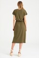 GreenPoint Rochie din amestec de modal cu croiala in A si slit lateral Femei