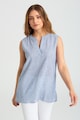 GreenPoint Блуза с лен и памук, без ръкави Жени