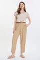 GreenPoint Pantaloni crop din amestec de in Femei