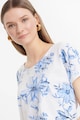 GreenPoint Tricou cu imprimeu floral Femei