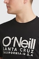 O'Neill Tricou de bumbac cu decolteu la baza gatului si imprimeu logo Barbati