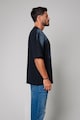 uFIT Памучна тениска с овално деколте и шарка тип батик Мъже
