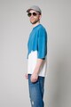 uFIT Kerek nyakú pamutpóló két színárnyalatú dizájnnal férfi