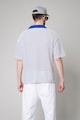 uFIT Galléros pamuttartalmú póló csíkos mintával férfi